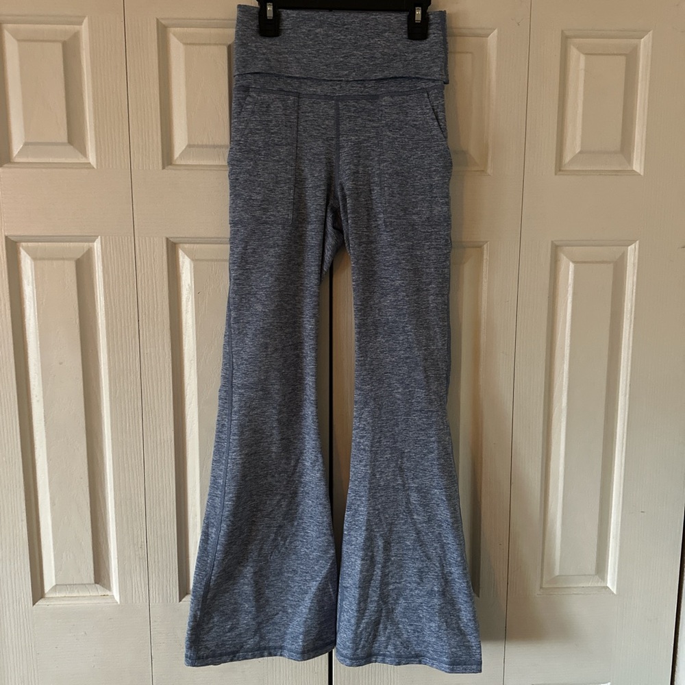 Aerie Blue Flared Leggings